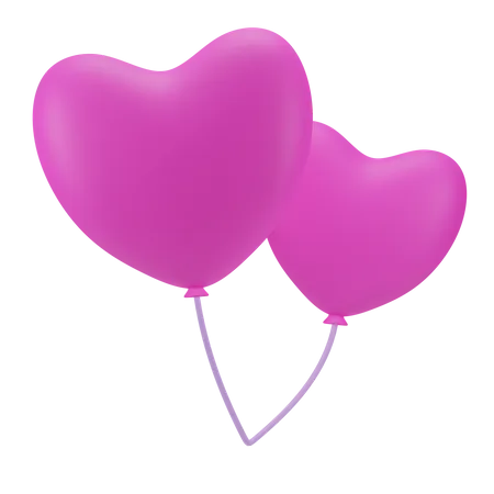 Heart Balloon  3D Icon