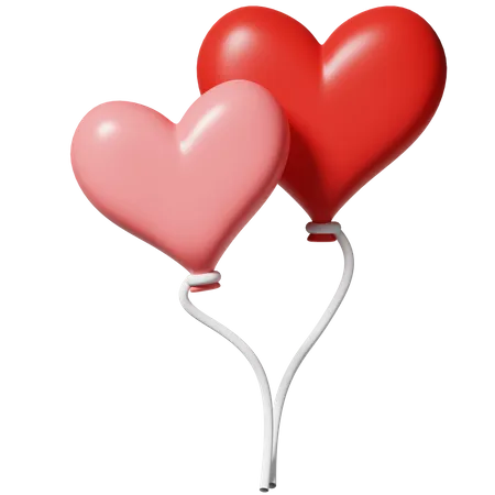 Heart Balloon  3D Icon