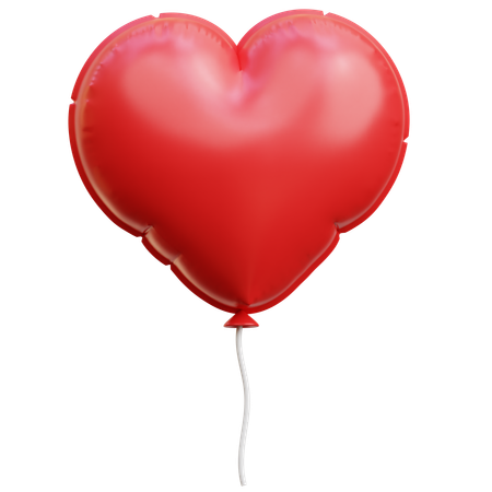 Heart Balloon  3D Icon