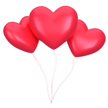 Heart Balloon  3D Icon