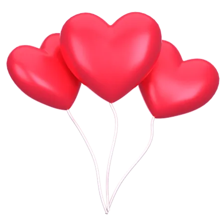 Heart Balloon  3D Icon