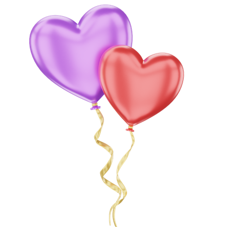 Heart Balloon  3D Icon