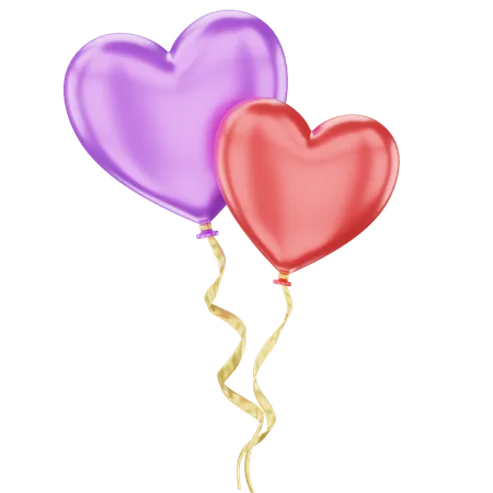 Heart Balloon  3D Icon