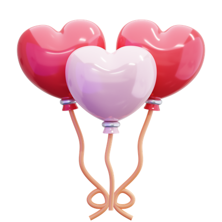 Heart Balloon  3D Icon