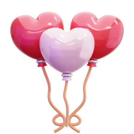 Heart Balloon  3D Icon
