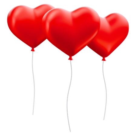 Heart Balloon  3D Icon