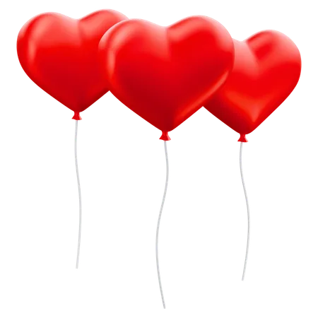 Heart Balloon  3D Icon