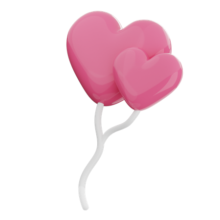 Heart Balloon  3D Icon