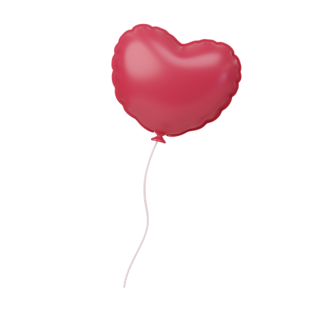 Heart Balloon  3D Icon