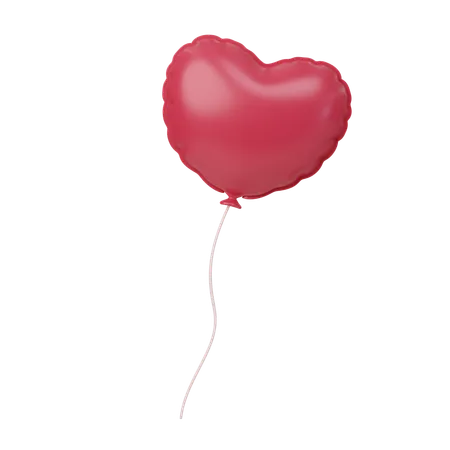 Heart Balloon  3D Icon