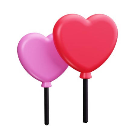 Heart balloon  3D Icon