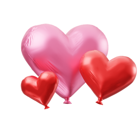 Heart Balloon  3D Icon