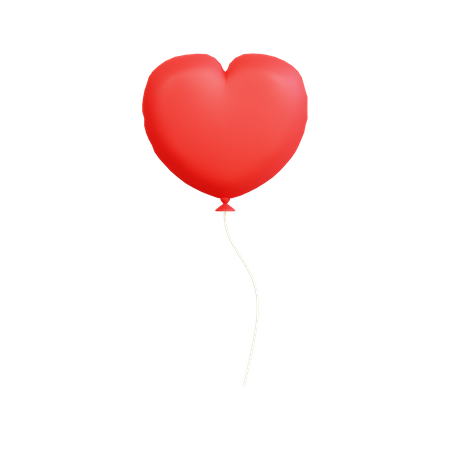 Heart Balloon  3D Icon