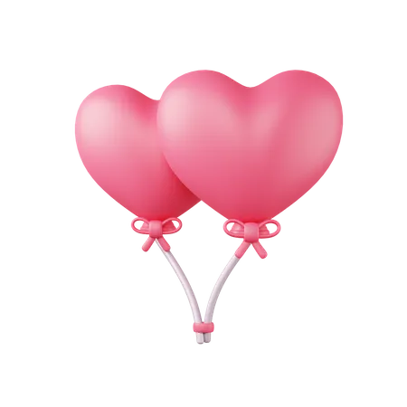 Heart Balloon  3D Icon