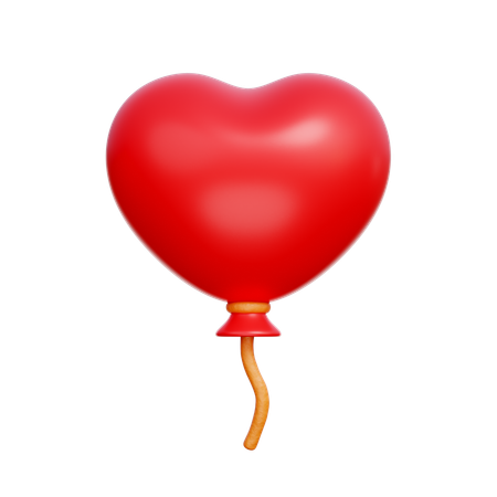 Heart Balloon  3D Icon