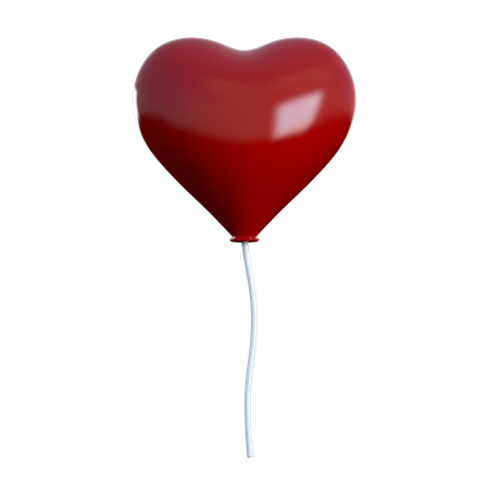 Heart Balloon  3D Icon