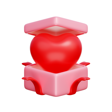 하트 풍선 선물  3D Icon