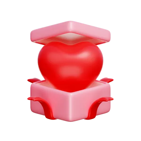 하트 풍선 선물  3D Icon