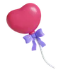 Heart Balloon With Bow