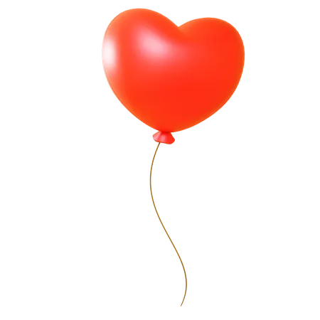 Heart Baloon  3D Icon