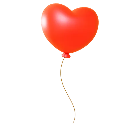 Heart Baloon 3D Icon