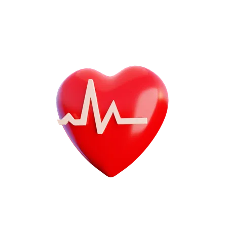 These Are 3 D Heart Beat Icons Commonly Used In Design And Games 3D Icon