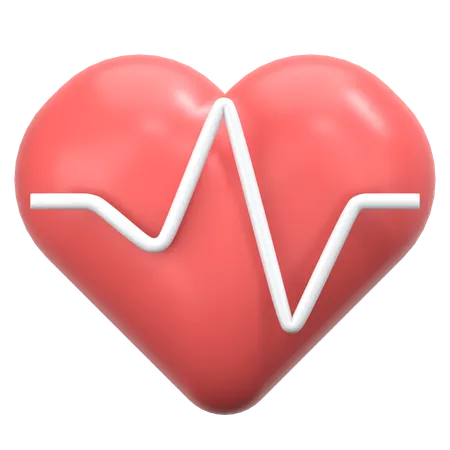 Heart beat  3D Icon