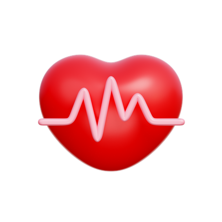 Heart Beat  3D Icon