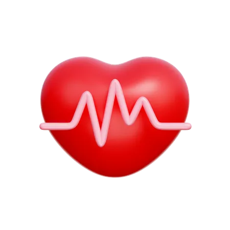 Heart Beat  3D Icon