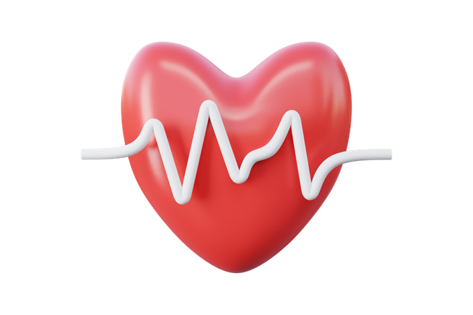 Heart Beat  3D Icon