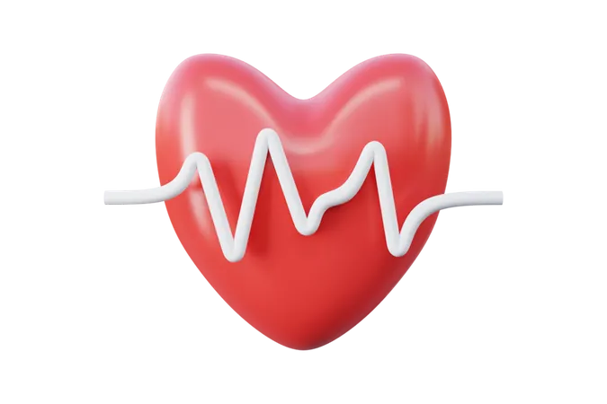 Heart Beat  3D Icon