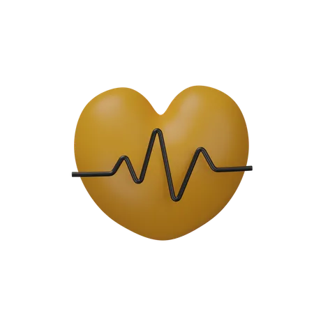 Heart Beat  3D Icon