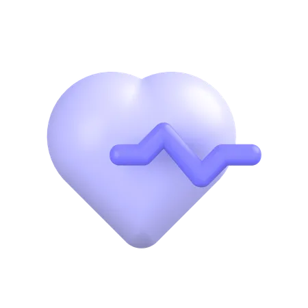 Heart Beat  3D Icon