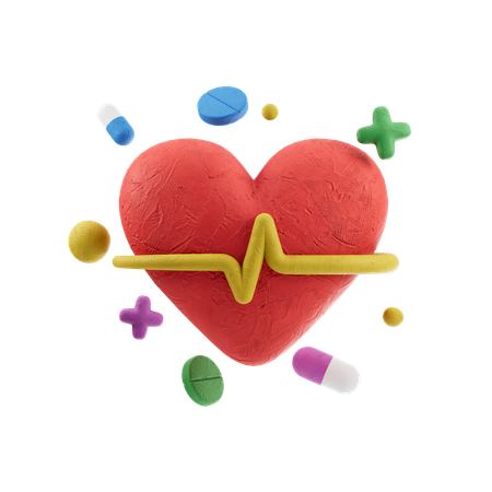Heart Beat  3D Icon