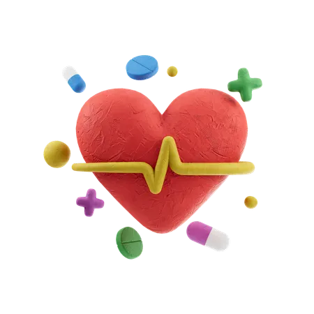 Heart Beat  3D Icon