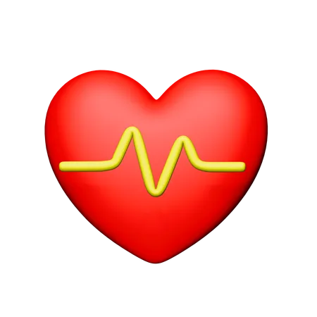 Heart Beat  3D Icon