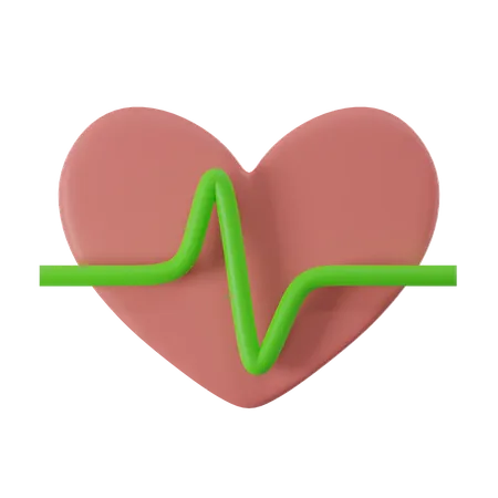 Heart Beat  3D Icon