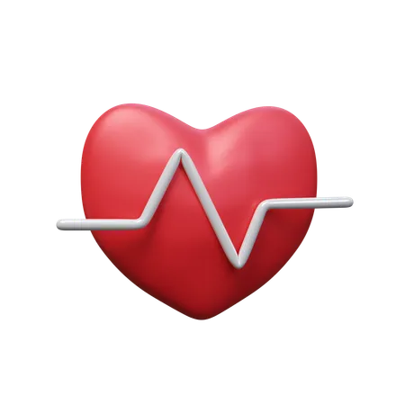 Heart Beat  3D Icon