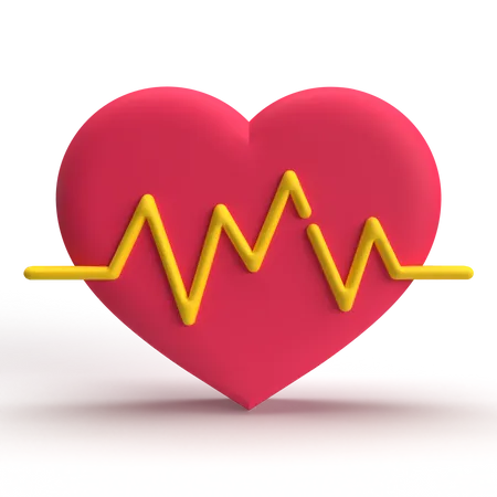 Heart Beat  3D Icon