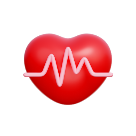 Heart Beat  3D Icon