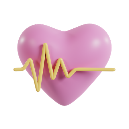 Heart beat  3D Icon