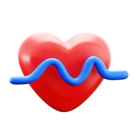 Heart Beat  3D Icon