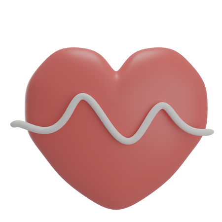 Heart Beat  3D Illustration