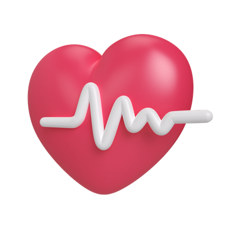 Heart Beat  3D Illustration