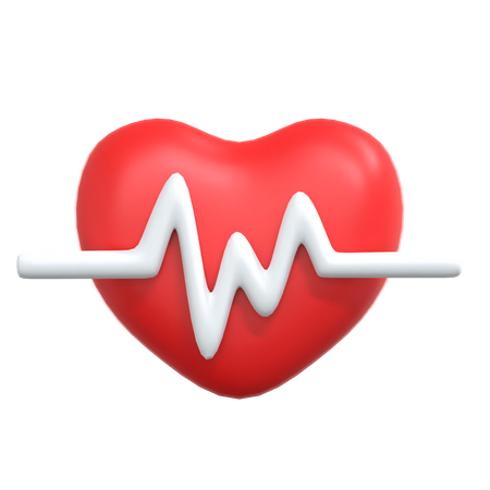 Heart Beat  3D Illustration