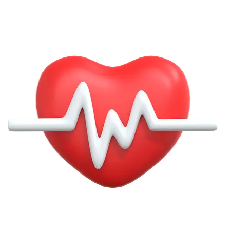 Heart Beat  3D Illustration