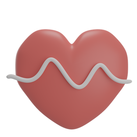 Heart Beat 3D Illustration