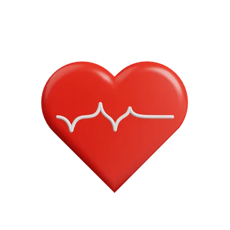 Heart Beat  3D Illustration