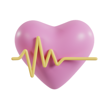 Heart Beat  3D Icon