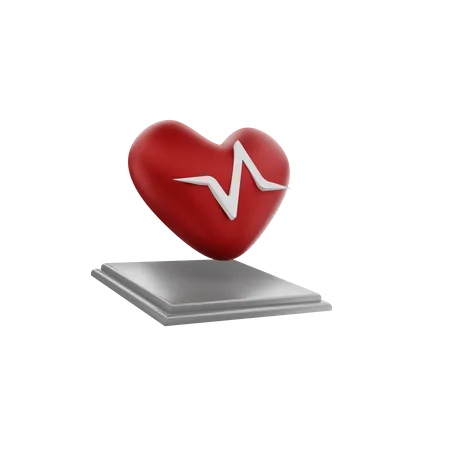 3 D Render Heart Healt Illustration 3D Icon